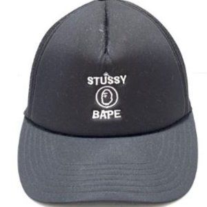 BAPE X STUSSY TRUCKER HAT